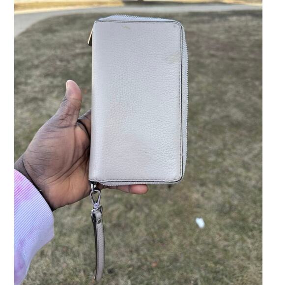 Michael Kors Jet Set Large Flat Multifunction Pebbled Leather Wristlet‎ Wallet - Picture 8 of 12